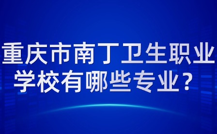 重慶市南丁衛生職業學校有哪些專業？